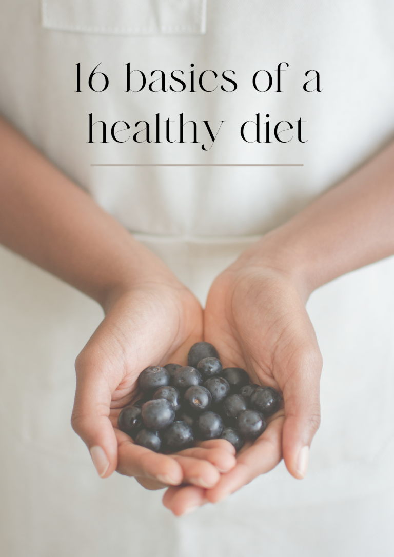 16 Basics of a healthy diet
